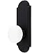 Wrought Steel Colonial Door Set with White Porcelain Knobs Double Dummy in Flat Black