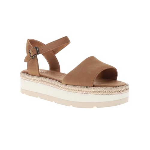 TOMS Womens Ronan Platform Casual Sandals Casual Low Heel 1-2" - Brown2