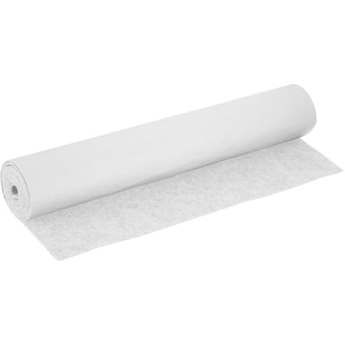 Feutrine Autocollante Tissus Autocollant Blanc - 40 x 220 cm 1 mm d'épaisseur Rouleau de Feutre DIY - pour Liner de boîte Tapis de tiroir Auto Feutre Cadre...
