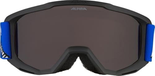 ALPINA PINEY Kinderskibrille, black-blue matt – Ansicht 2