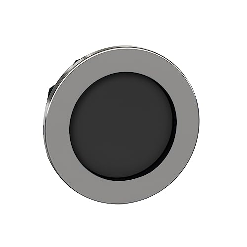 Tête bouton poussoir flush rebajado negro pour commande industrielle