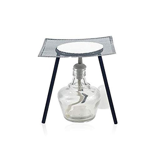 StayMax Alcohol Lamp Set Alcohol Burner and Stand Kit Including Alcohol lamp, Tripod, pad