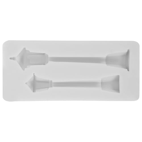 Angoily Molde de Silicona para Manualidades Forma de Farola Resistente al Calor Flexible y Reutilizable Adecuado para Decoración de Pasteles Navideños Resina Epoxi y Velas Artesanales