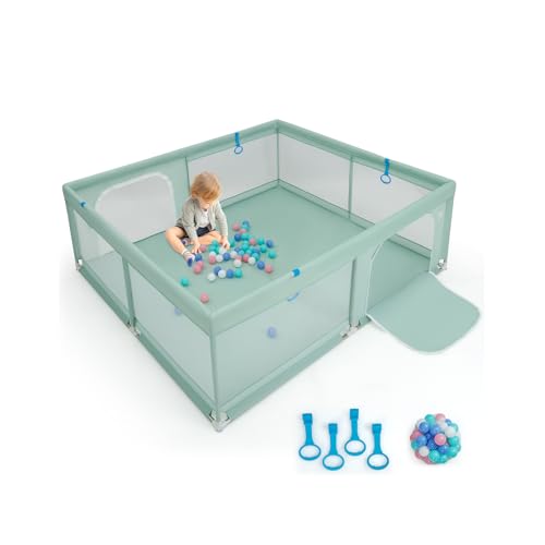 COSTWAY Parque Infantil 200 x 180 cm Verde