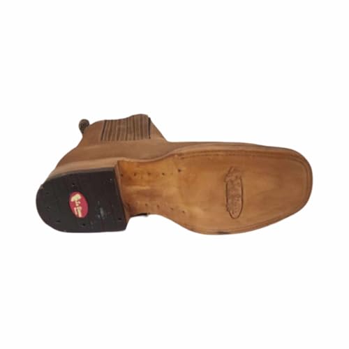 Dona Michi Men Genuine Nobuck Square Toe Leather Sole short Ankle Boots handcarfted Botines4