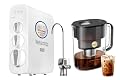 Waterdrop G3P600 Reverse Osmosis System, 8 Stage Tankless Reverse Osmosis Water Filter with Waterdrop Cold Brew Coffee Maker with 1 Magnesium Water Filter, Well-Balanced Acidity