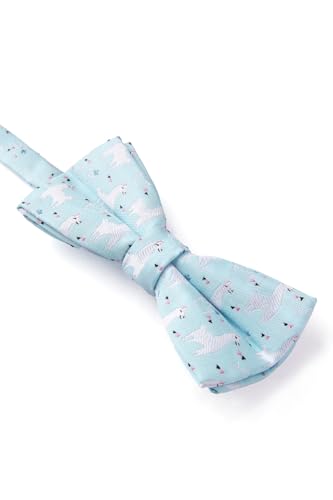 Image of HISDERN Bow Ties for Boys Pre Tied Toddler Bow Tie Adjustable Kids Bowties Clip On Fun Patterned Bowties for Wedding Party