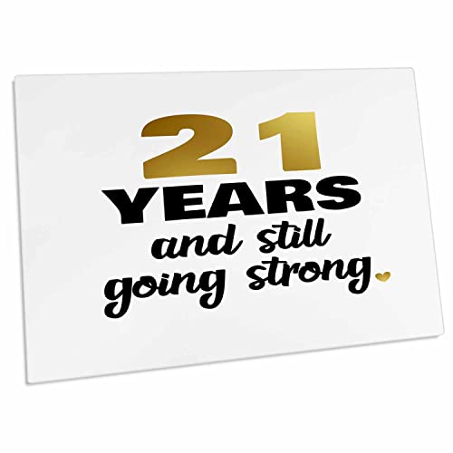 3dRose 21 Years Still Going Strong Twenty First 21st Wedding