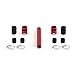 Mishimoto MMAH-U12RD Universal Flexible Stainless Steel Radiator Hose Kit, 12?, Red