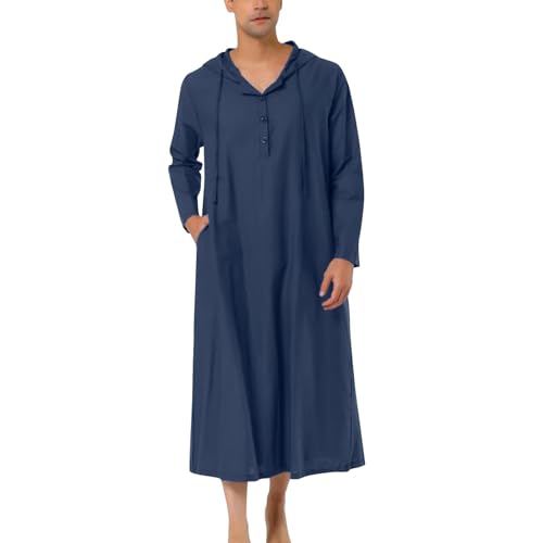 Generisch Ropa árabe para hombre musulmán Kaftan Abaya Hombres Largo Thobe Medio Arabia Saudita Albornoces Vestidos Ropa de oración para Hombres Vestidos Musulmanes Thobe Vestido maxi étnico