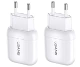 2X Carica Batterie USAMS CC078 per HUAWEI 2.1 Ampere di Potenza USB Travel charger HW-050055E 050055E1W per G750 G6 G7 G8 GX-8 P6 P7 P8 P9 P10 Lite PRO PLUS Bianco