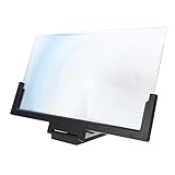 ARTIBETTER 対応 折りたたみ式携帯電話画面拡大鏡 ビデオ視聴用 アンプ付き ブラック 家やオフィスでの使用に適した型マジックミラー