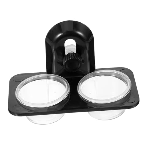 GRIRIW Reptile Feeder Water and Food Bowl Durable Container Basin for Lizards Turtles Geckos Easy to Clean Suitable for Tanks and Boxes