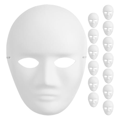Manualidades de carnaval con 14 máscaras lisas para regalar y crear en grupo 2