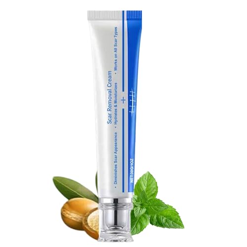 Crema Anticicatrices | 30 gramos Crema para Eliminar Marcas de Quemaduras | Gel Reparador No Graso para Estrías Manchas Solares Piel Sensible Grasa Rostro Abdomen Muslos Brazos