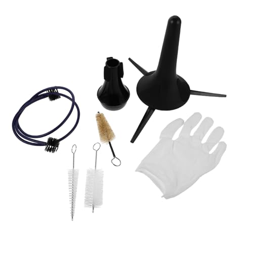 Kisangel Kit de Cuidado para Trompeta con Cepillos Especializados Limpiador de Tubos Soporte y Sordina...
