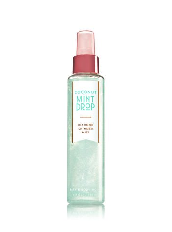 Bath and Body Works Coconut Mint Drop Diamond Shimmer Mist 4.9 Ounce Holiday Glow 2017