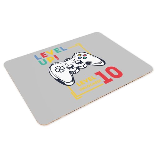 Sets de table dessous en liège napperons gris grand format enfant 4 pcs - 3