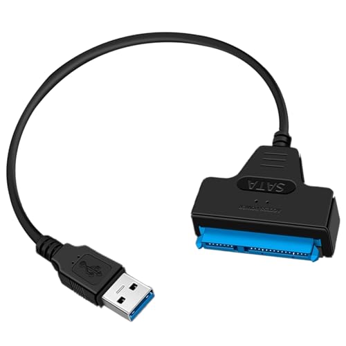 Solvayne USB 3.0 to SATA External Converter and Cable – High-Speed Data Transfer, Compatible with 2.5 and 3.5 SATA Drives