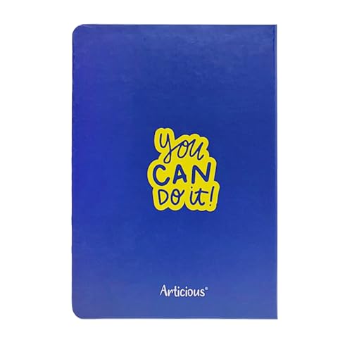 Image of Notebook Set, Premium Hardcover Journal, Bookmark and Matching Box |192 Ruled Pages, 80 GSM | A5 Ruled Writing Notebook for Girls, School & Office - You Can Do It