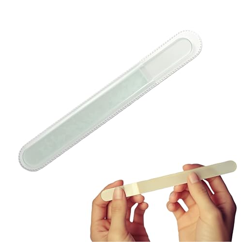 GZLANYA Las limas de uñas de cristal profesionales grandes, las limas de vidrio resistentes a la corrosión y las limas de uñas naturales son adecuadas para regalos y manualidades
