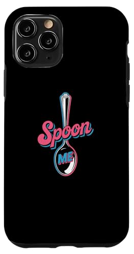 Funny Spoons ȃOtBbN t@j[Xv[ Ƃ킴Xv[ Me X}zP[X iPhone 11 Pro p