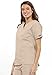 Cherokee Women's V Neck Scrubs Shirt, Khaki, Large
