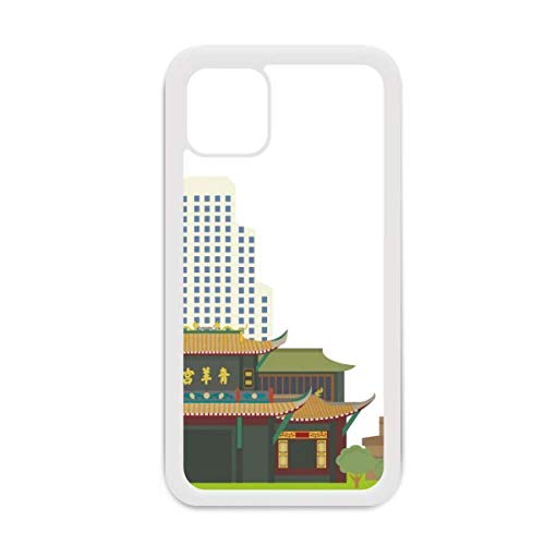 Coque anti rayures iPhone 12 Pro Max blanche motif Qingyang