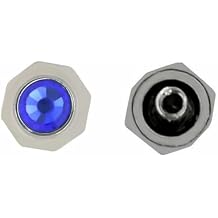 Ewatchparts WATCH CROWN COMPATIBLE WITH CARTIER SANTOS, GALBE, TANK FRANCAISE CALIBRE STEEL, GOLD