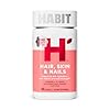 Habit Hair, Skin & Nails Supplement (60 Capsules) – New Look, Supports Skin Hydration, Hair & Nail Strength, Biotin 2000mcg, Vitamin A & C, Hyaluronic Acid, Rosehip, Vegan, Non-GMO (1 Pack)