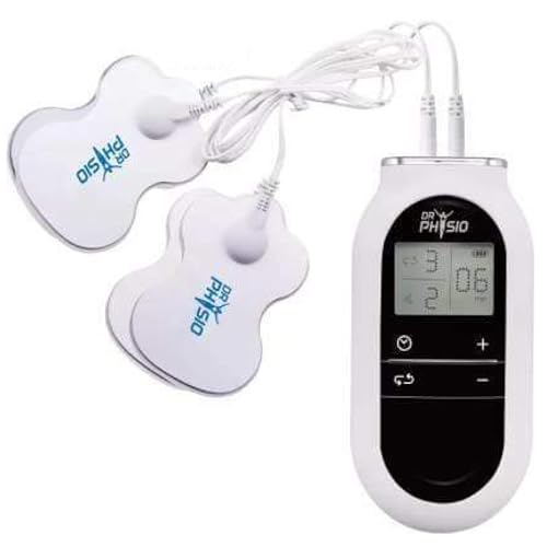 Dr Physio Electrical Nerve Stimulation Pulse Massager Digital Massage Machine for Body Blood Circulation (White)