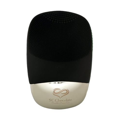 SC Chocolate Cepillo de limpieza facial | Limpiador facial eléctrico 3 en 1 | Cepillo de limpieza facial recargable por USB | IPX7 impermeable | Removedor de puntos negros | Limpieza profunda y