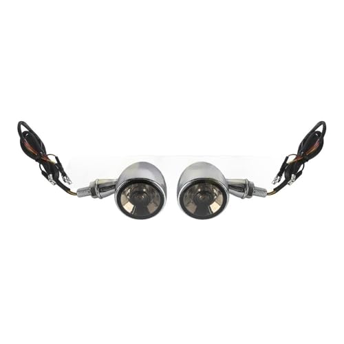 Clignotants avant 2 en 1 moto avec feu stop LED 12V universels 8mm E24