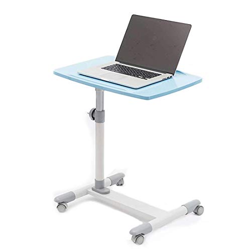 Overbed Tische, Tray Table Höhe Regelt 58-88 cm Sofa Seitennachttisch tragbaren Schreibtisch mit Rollen Laptopwagen, Elde