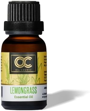 Essential Oil | Revitalizes Body, Mind, Mood and Soul | Promotes Relaxation and Reduces Stress | 100% Pure, Natural, Organic Essential Oil | 15ML (Lemongrass) High Grade Quality Diffuser Oil