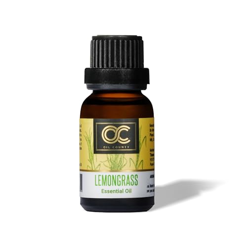 Essential Oil | Revitalizes Body, Mind, Mood and Soul | Promotes Relaxation and Reduces Stress | 100% Pure, Natural, Organic Essential Oil | 15ML (Lemongrass) High Grade Quality Diffuser Oil