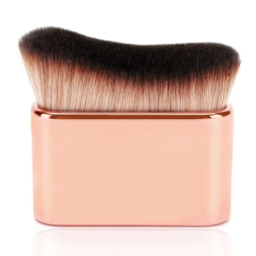 Image of Kabuki Brush for Self Tanner, Tanning Brush for Face Body, Rose Gold Extra Big Body Blending Brush for Leg Makeup, Professional Kabuki Powder Foundation Contour Concealer Bronzer Shadow Brush