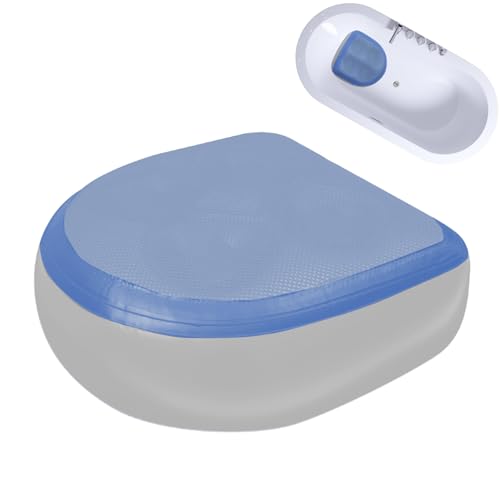Asiento elevador de bañera de hidromasaje, cojín inflable de spa, 18.5 x 14.57 x 5.91 pulgadas, soporte suave y cómodo, base de succión duradera, para relajarse en el baño