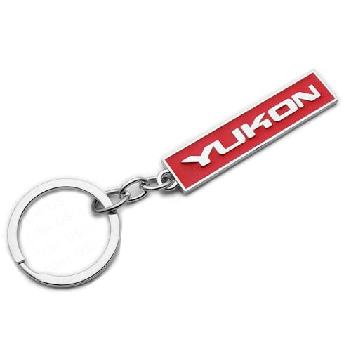 Image of Aimoll 1Pc Yukon Key Chain Ring 3D Chrome Metal Finish Keyring Alloy Key Holder Key Fob