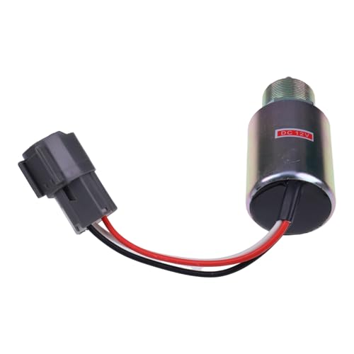 DUDSN Kraftstoffabsperrmagnet SA-3725-12 kompatibel mit Mitsubishi L2E L3E S3L S4L Motor S4L2-61SD S4L2-61SDH S3L2-61SD S3L2-61SDH Volvo EC15B EC25B EC13B EC35 EC30 EC15B EC20 EC20B EC25 EC45