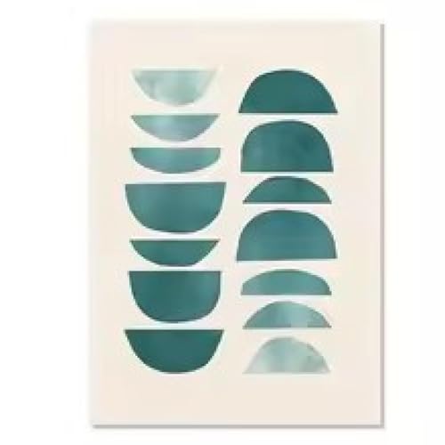 Impression sur toile géométrique minimaliste pour décoration murale chic - 4