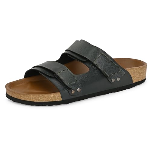 Image of Centrino Women's Berkin-Style Slip-On Sandals | Open Toe Design | Soft PU Footbed | Lightweight & Comfortable | Arch Support | On-Grip Sole | Casual Outdoor Wear (9222)