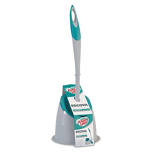 Flash Limp- Escova Sanitária Emborrachada com Suporte - BAN6101 Flash Limp- Escova Sanitária Emborrachada com Suporte - BAN6101