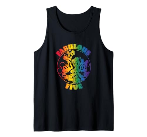 Mickey Friends Pride débardeur coloré au motif Fabulous Five ultra résistant