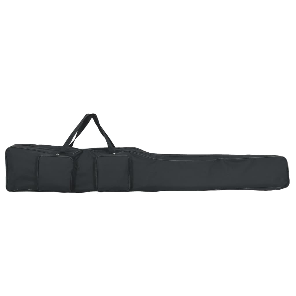 Torba na wędkę do rekreacji na świeżym powietrzu, czarna, 160 cm, tkanina Oxford