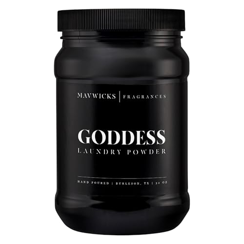 Mavwicks - Luxury Laundry Detergent Powder (Goddess) 32 Oz Concentrated for Tough Stains and Odors For All Washing machine types Gentle on Fabrics