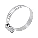 RWRAPS 2/10pcs Adjustable Hose Clamps 304 Stainless Steel Hoop 6mm-600mm Screw Band Car Fuel Pipe Clips Worm Gear Clip Fixed Tools Hose Clamp(251-273mm - (2pcs))