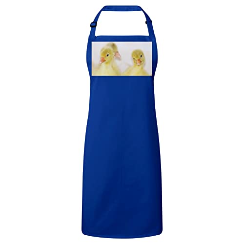 Tablier cuisine bleu premium gang de canetons mignon pour adulte