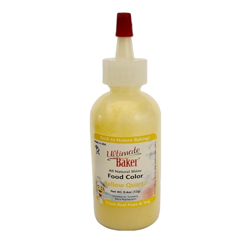 Ultimate Baker All Natural Yellow Food Color Powder - Vibrant, All Natural Color for Cakes, Baking, Decorating & DIY Treats – Home or Professional Use (12grams)