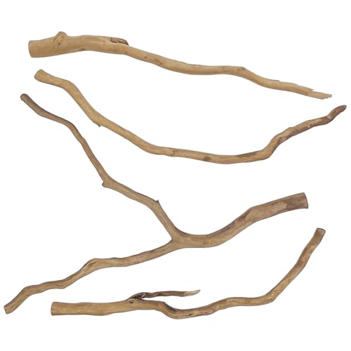 kathson Natural Driftwood for Aquarium, Red Moor Driftwood 100g, Mix
